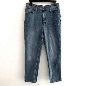 Madewell The Perfect Vintage Jean Straight Leg Women's 28 Blue High Rise